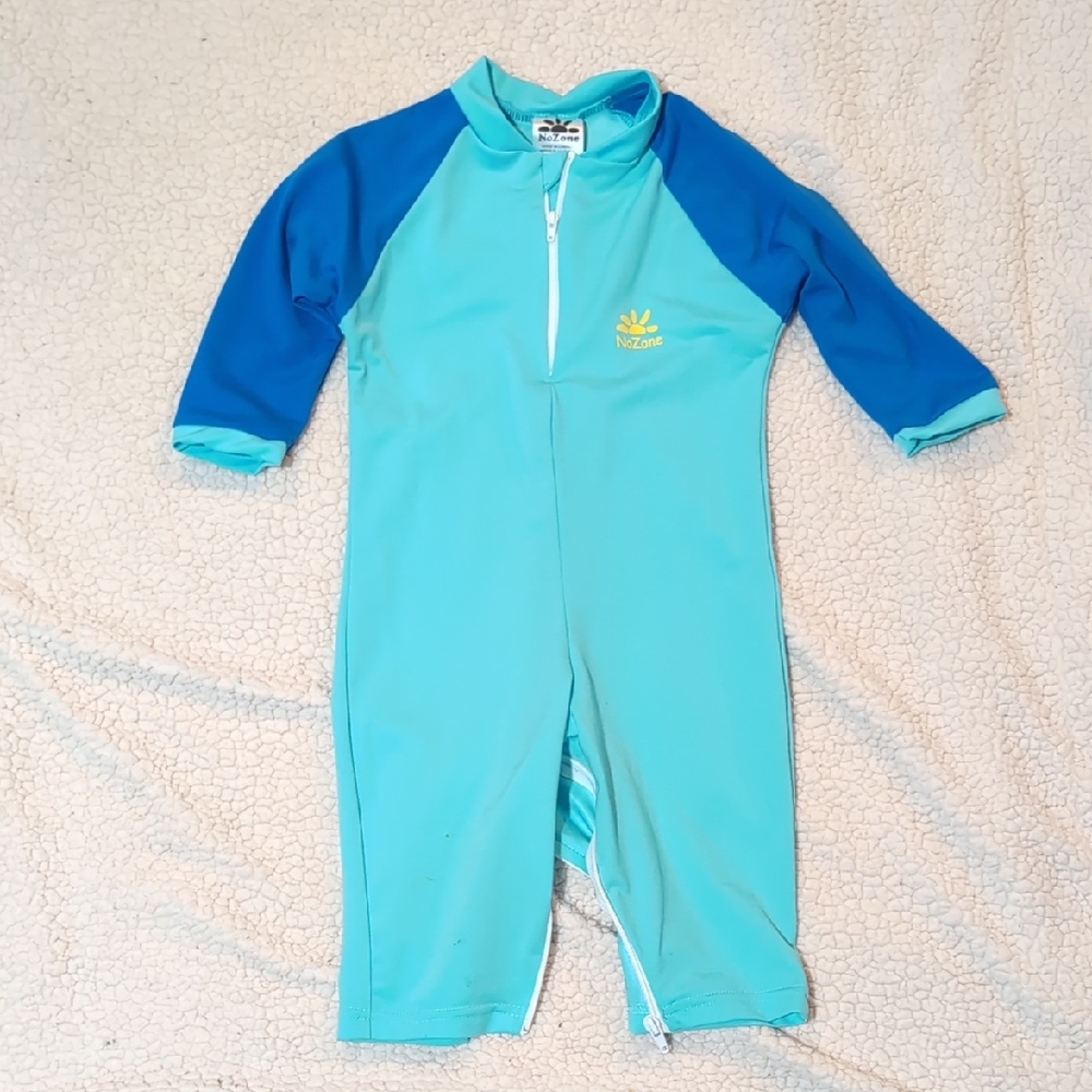 Blue UV Protection Rashguard Swimwear
